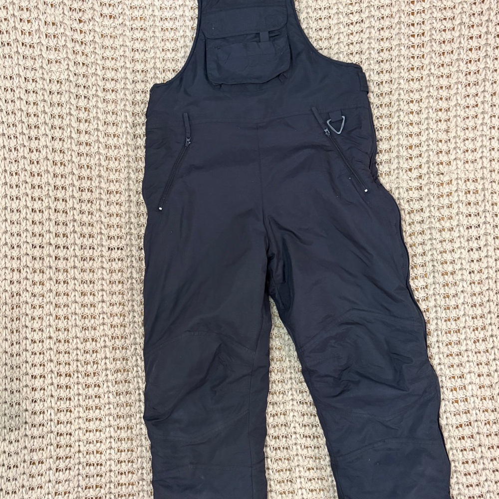 Children’s Black Insulated Bib Overalls - Rain & Snow Pants - Outbrook 10/12